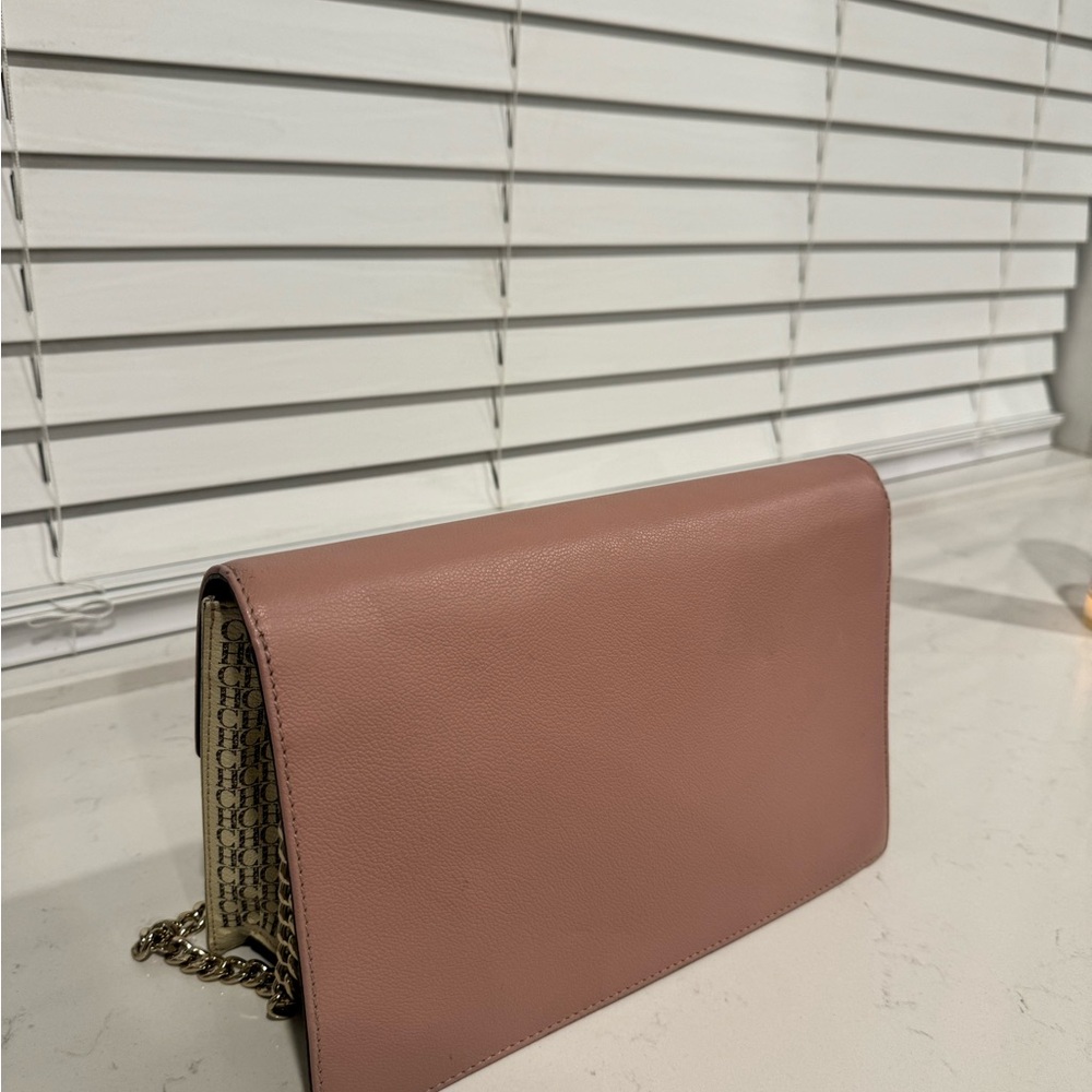 Carolina Herrera Pink and Brown shoulder Bag - Picture 5 of 7